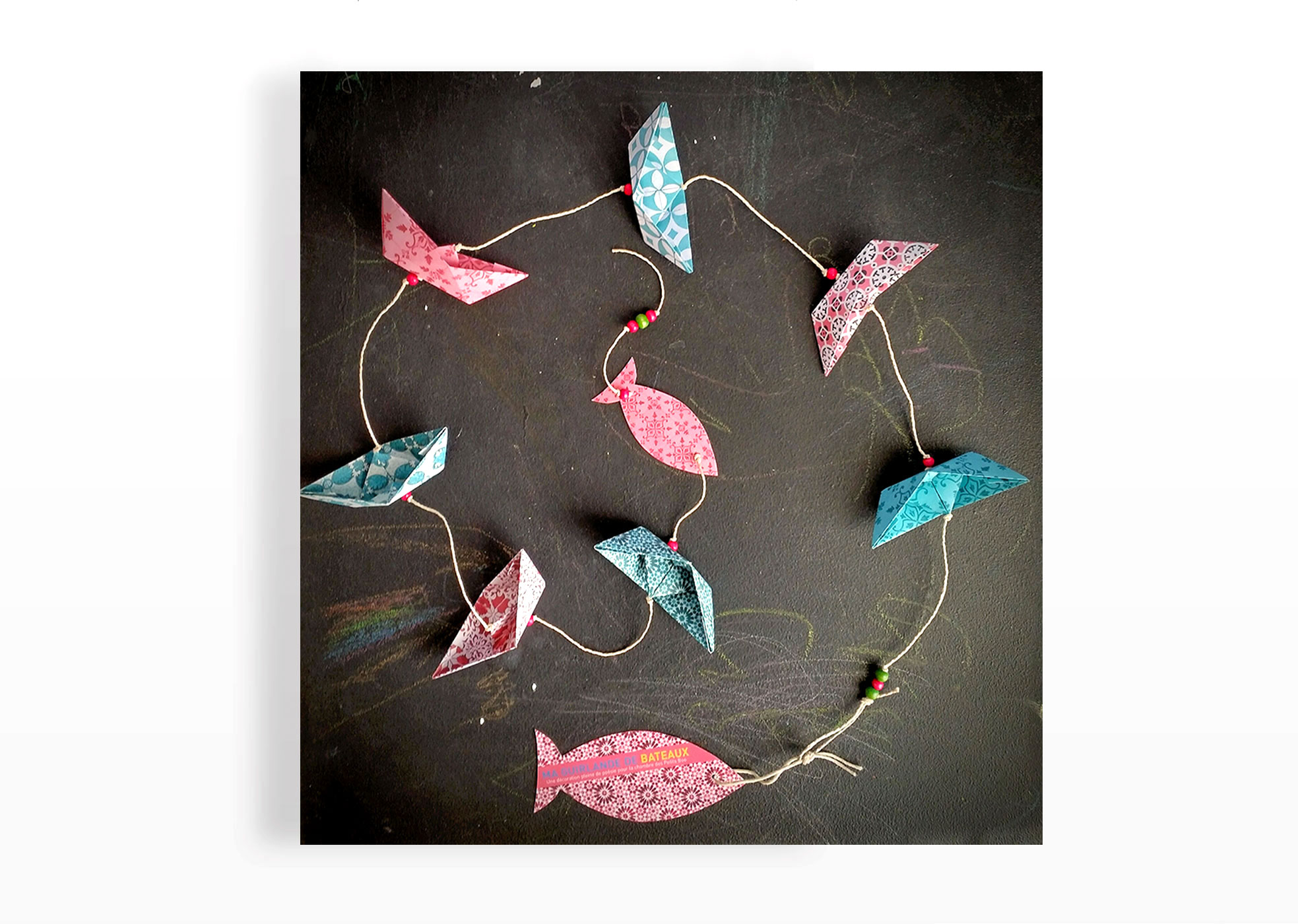 Guirlande origami bateaux